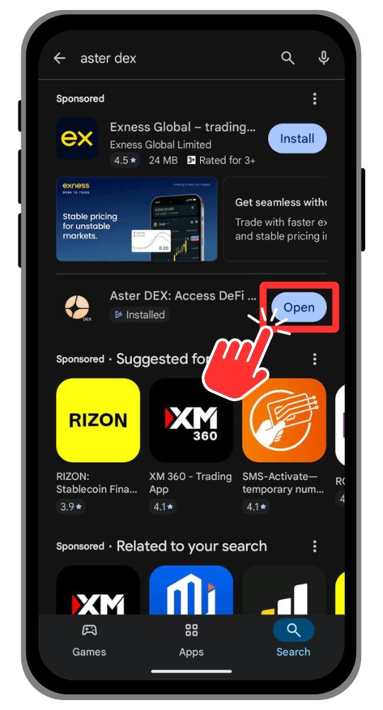 Aster DEX Mobile
