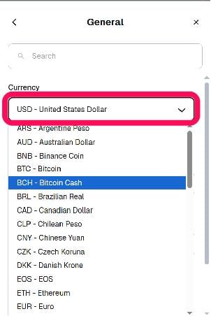 Change the Display Fiat Currency in MetaMask