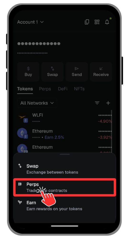 Trade Perps on MetaMask