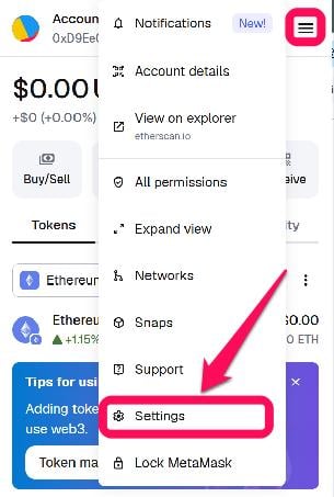 Change the Display Fiat Currency in MetaMask
