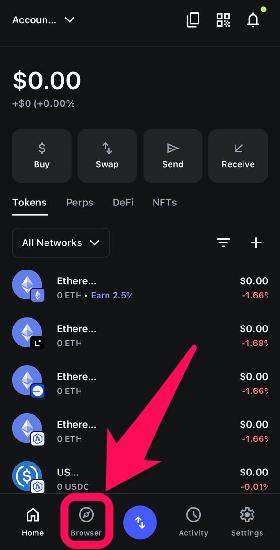 Mark dApps as Favorites in MetaMask Mobile