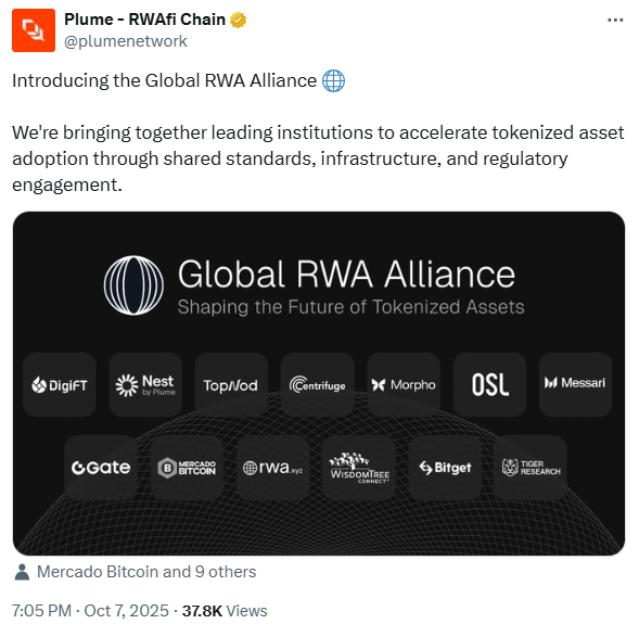 Plume launches the Global RWA Alliance
