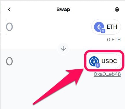 Swap Coins in MetaMask Wallet