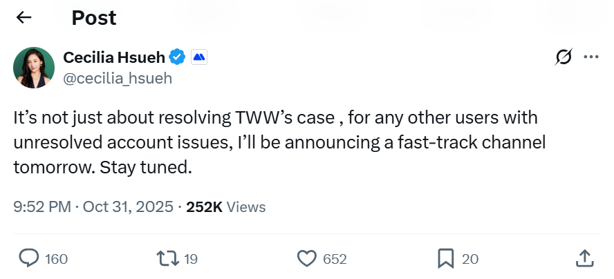 MEXC apologizes to White Whale