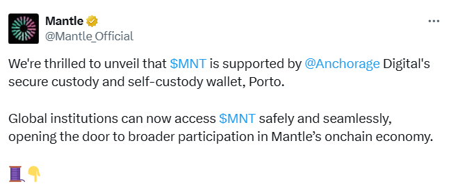 Mantle partners with Anchorage Digital