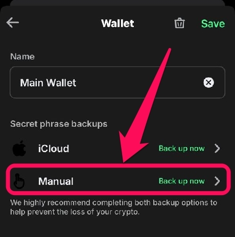 Find Your Secret Recovery Phrase in Trust Wallet