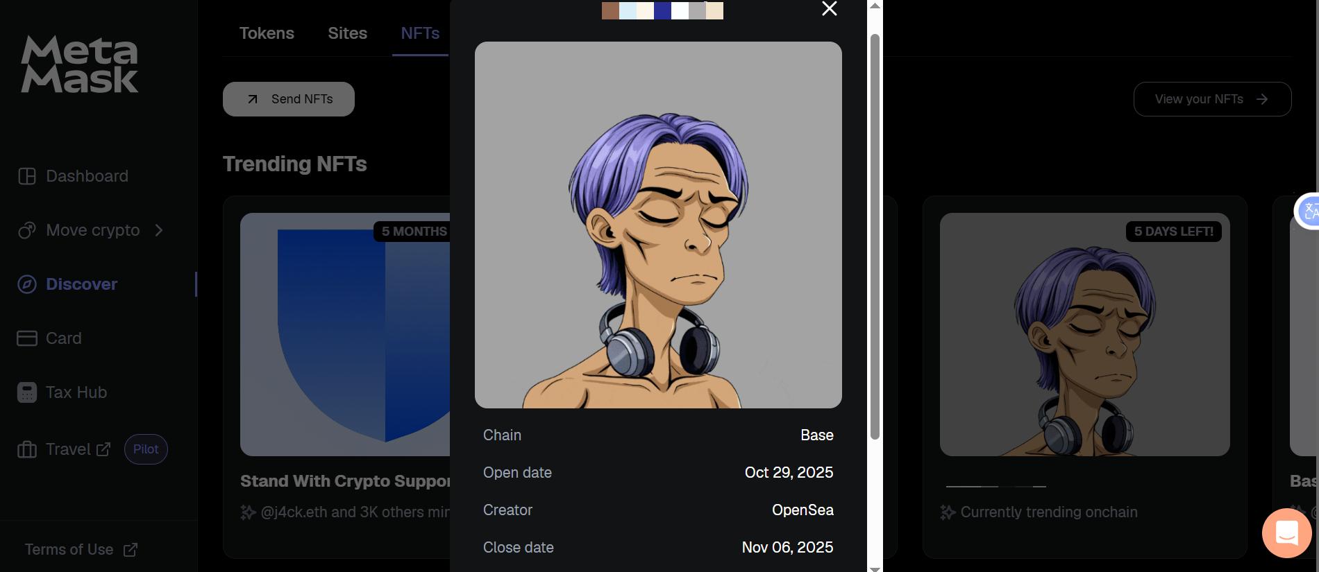 View and Claim NFT Airdrops in MetaMask