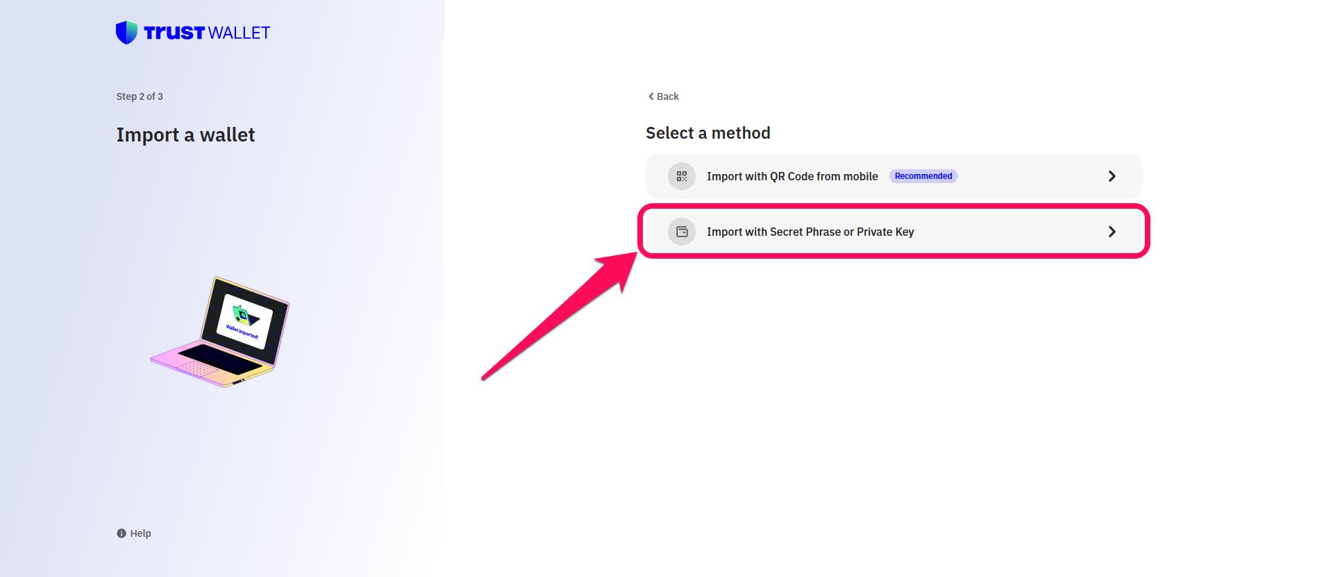 Change Trust Wallet Password