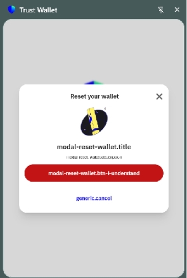 Change Trust Wallet Password