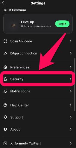 Change Trust Wallet Password