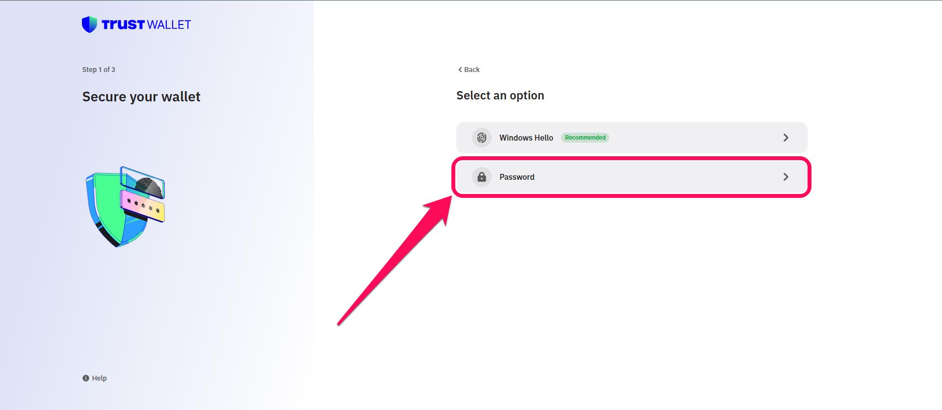 Change Trust Wallet Password