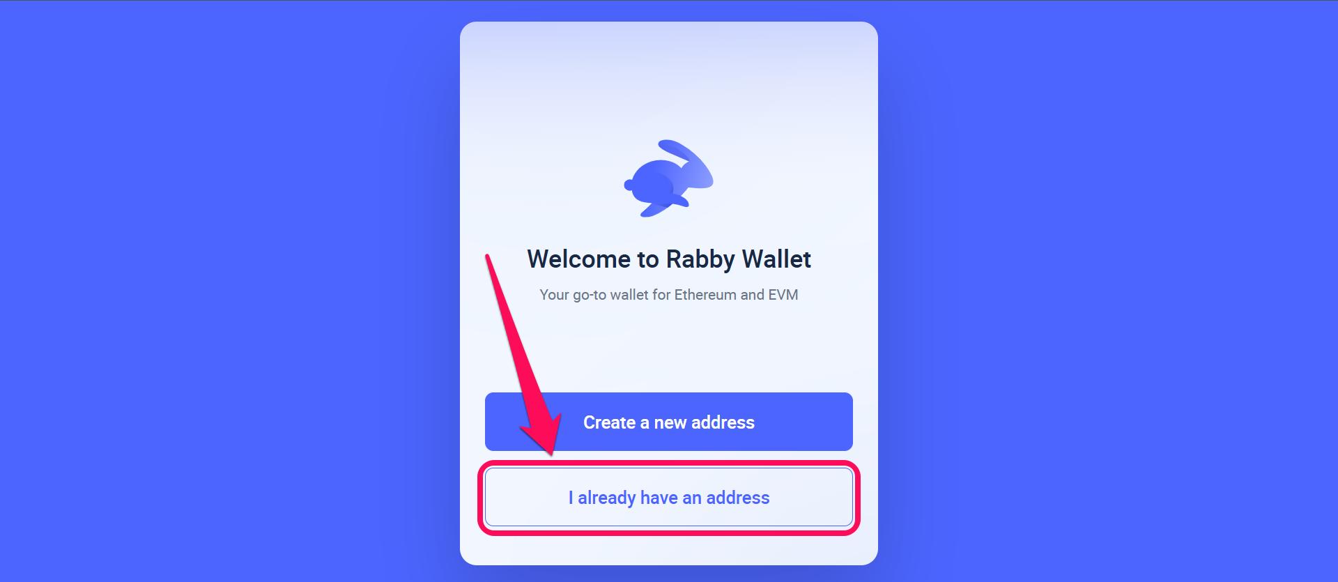 Import Existing Wallet to Rabby Wallet