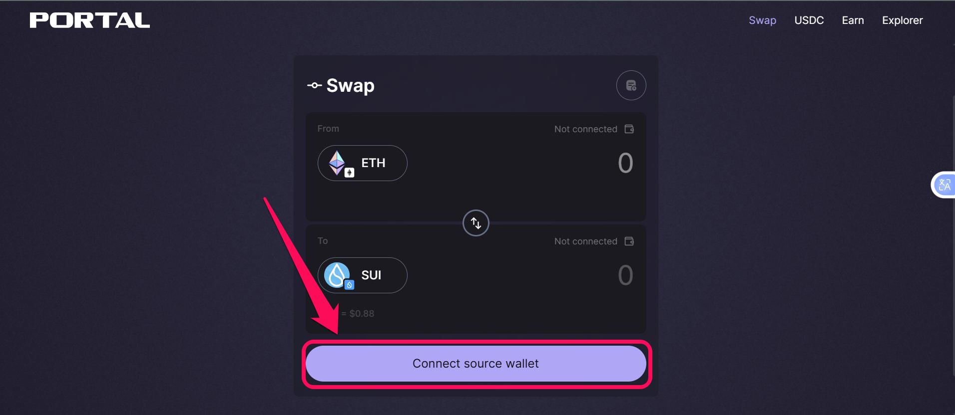 Bridge From Ethereum to SUI Network