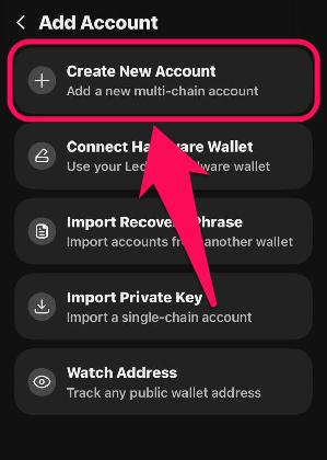 Add a New Account on Phantom Wallet