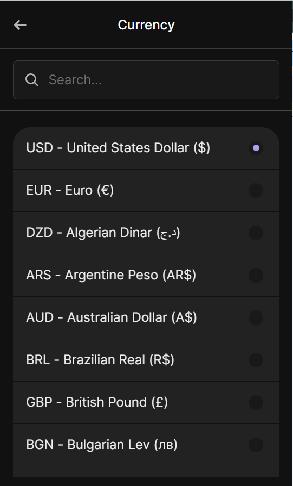 Change Display Fiat Currency in Phantom Wallet
