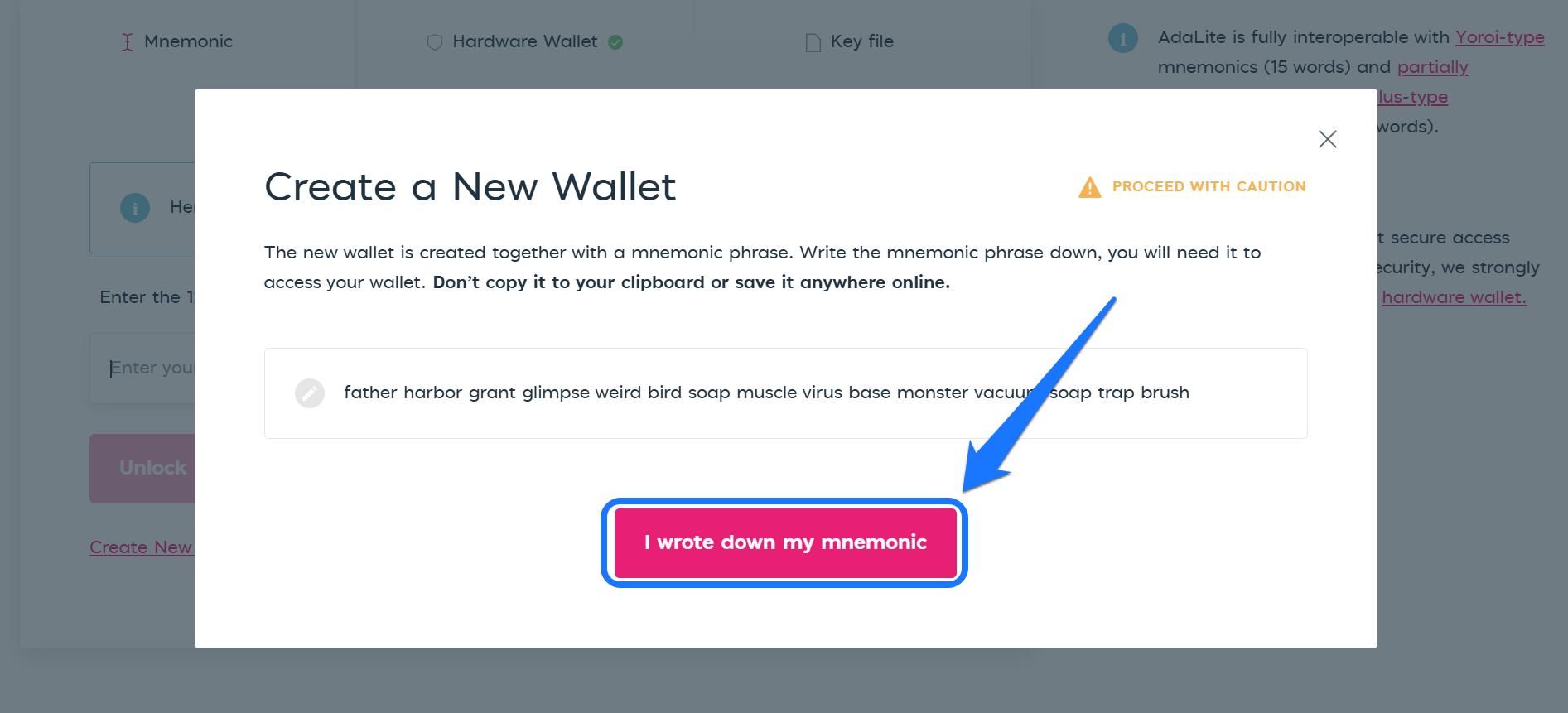 Get Started With AdaLite Wallet
