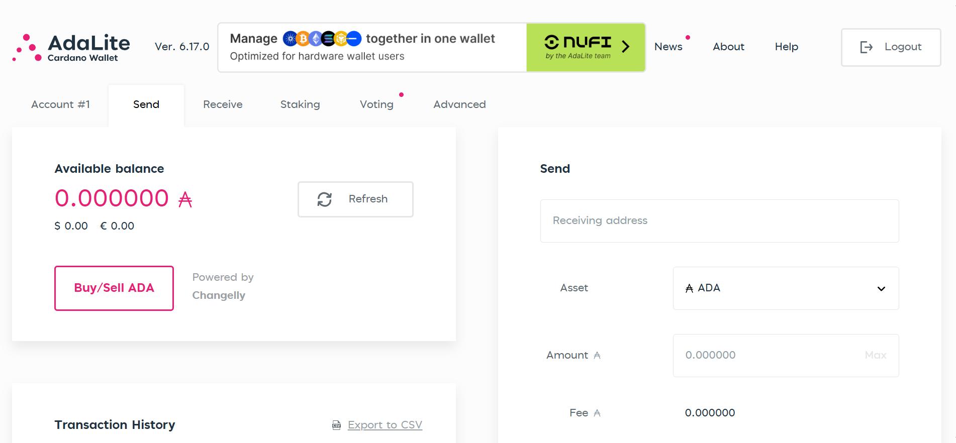 Get Started With AdaLite Wallet