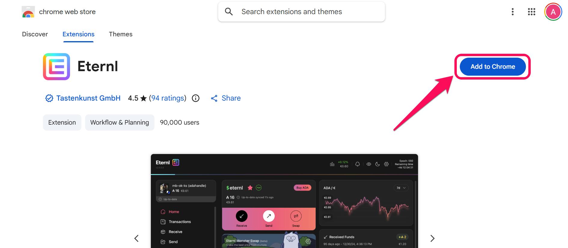 Get Started With Eternl Wallet