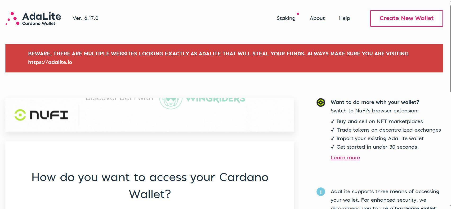 Get Started With AdaLite Wallet