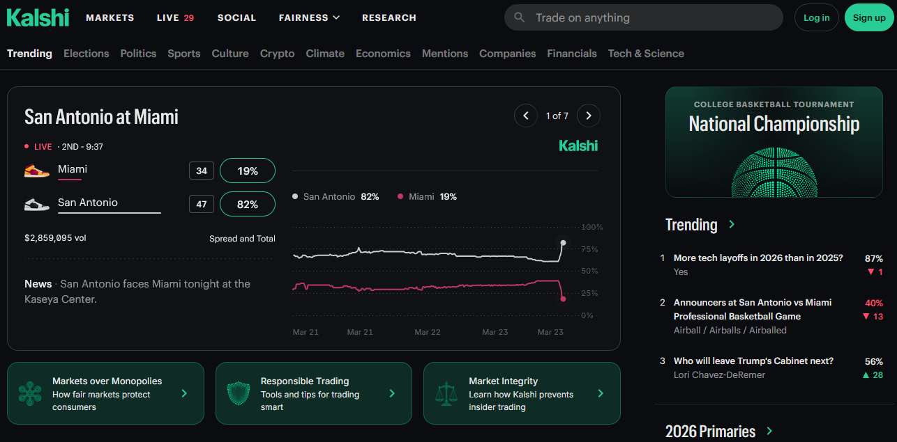 Prediction market crypto