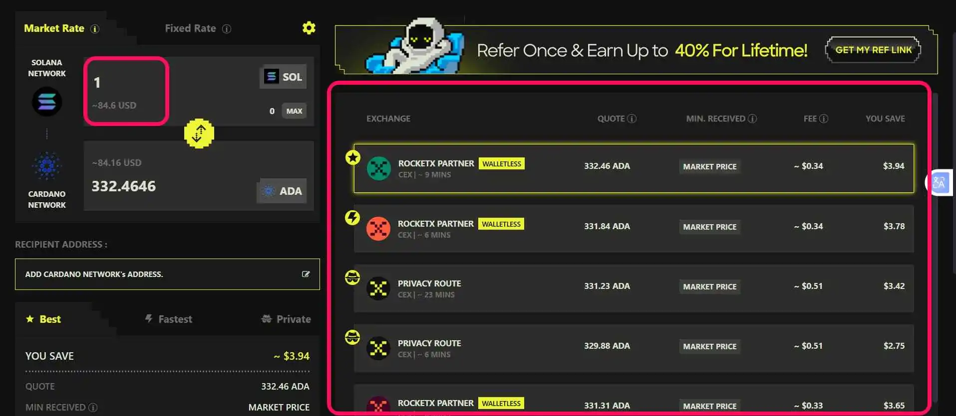 Bridge Assets From Solana to Cardano