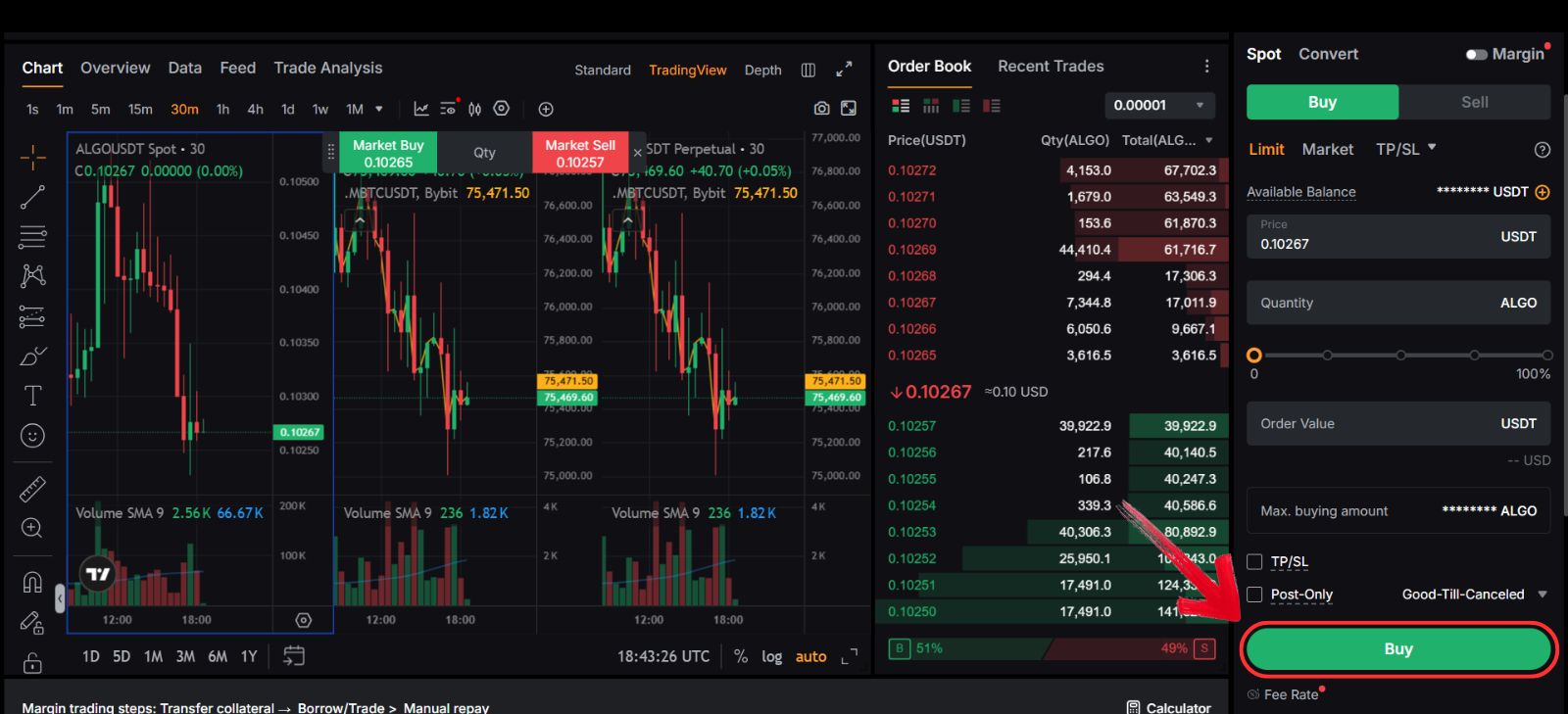 Buying Algorand tokens