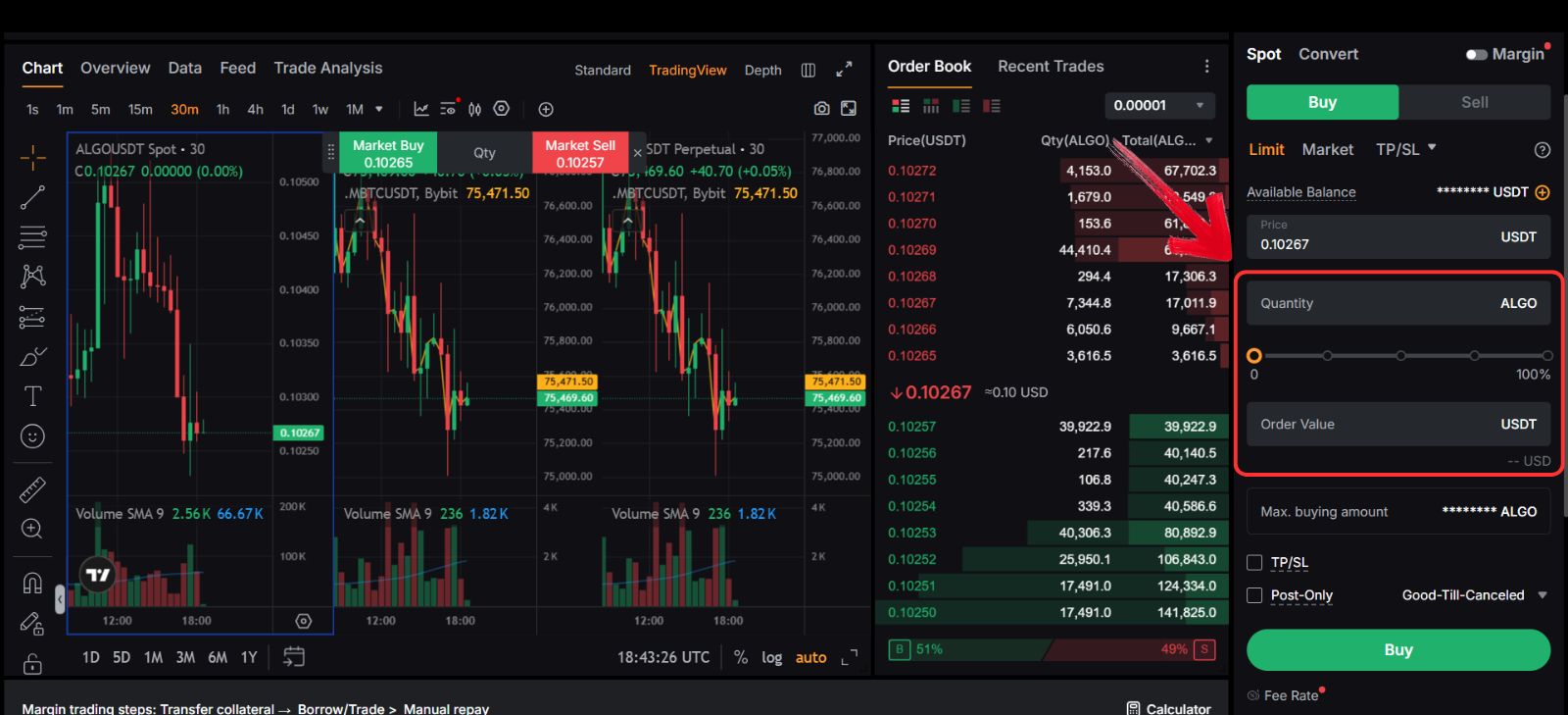 Buying Algorand tokens