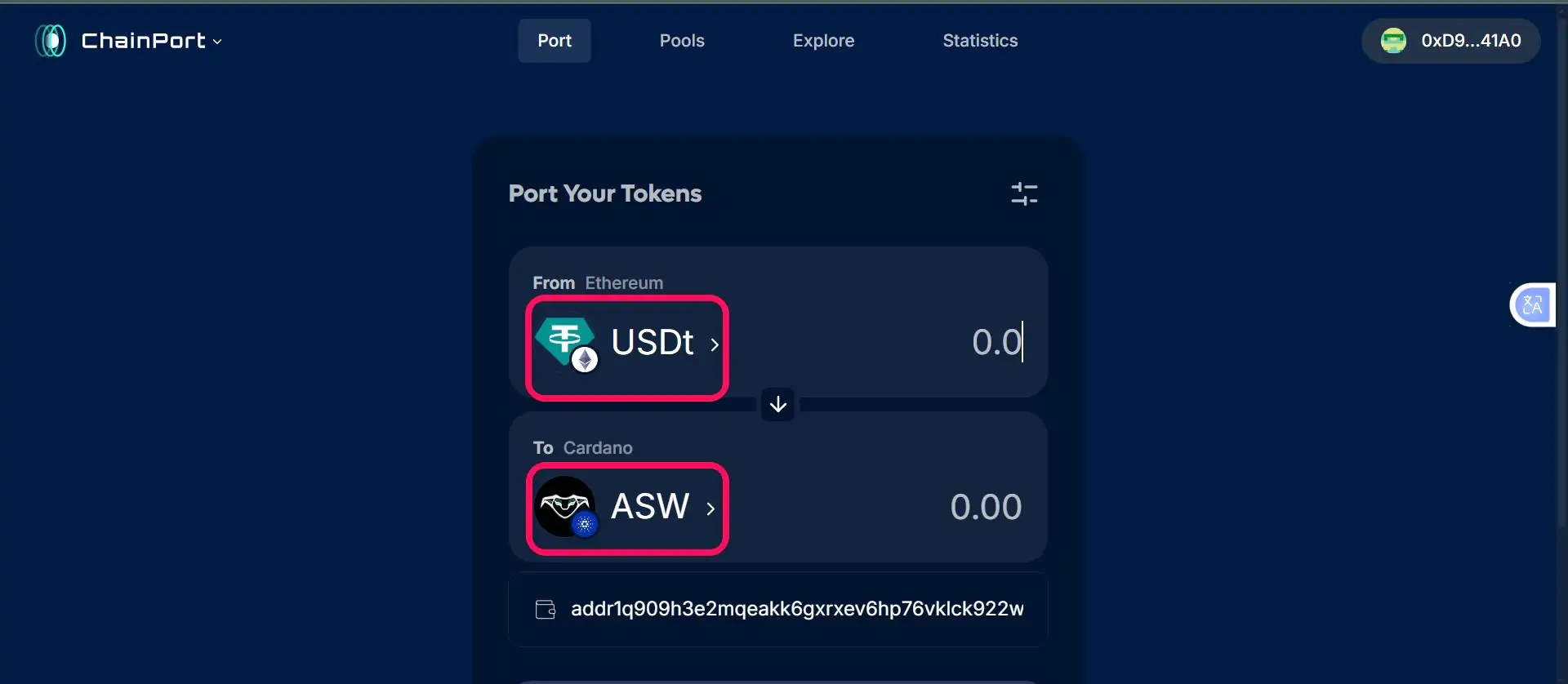 Bridge Assets From Ethereum to Cardano