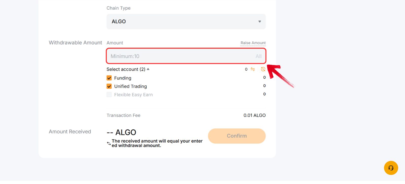 Buying Algorand tokens