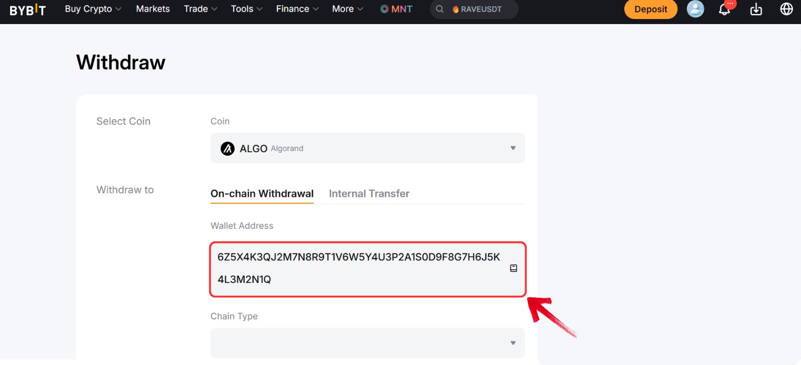 Buying Algorand tokens
