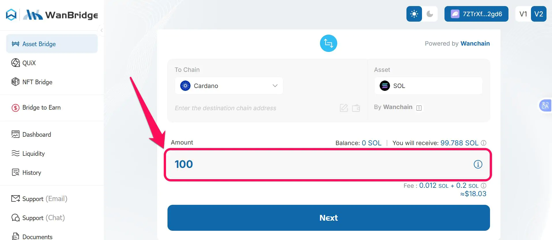 Bridge Assets From Solana to Cardano