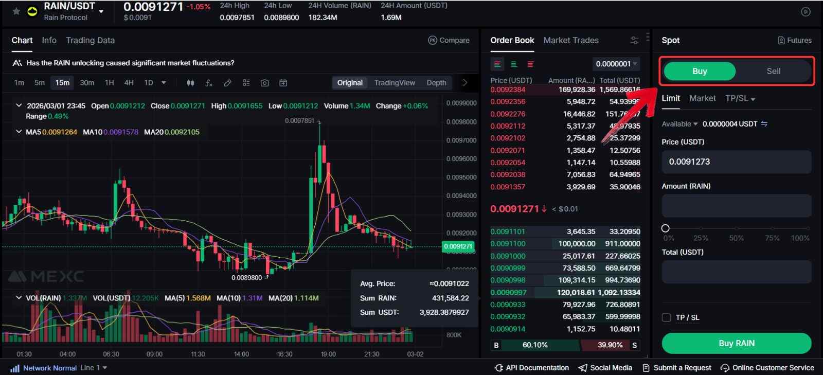 レインを購入する