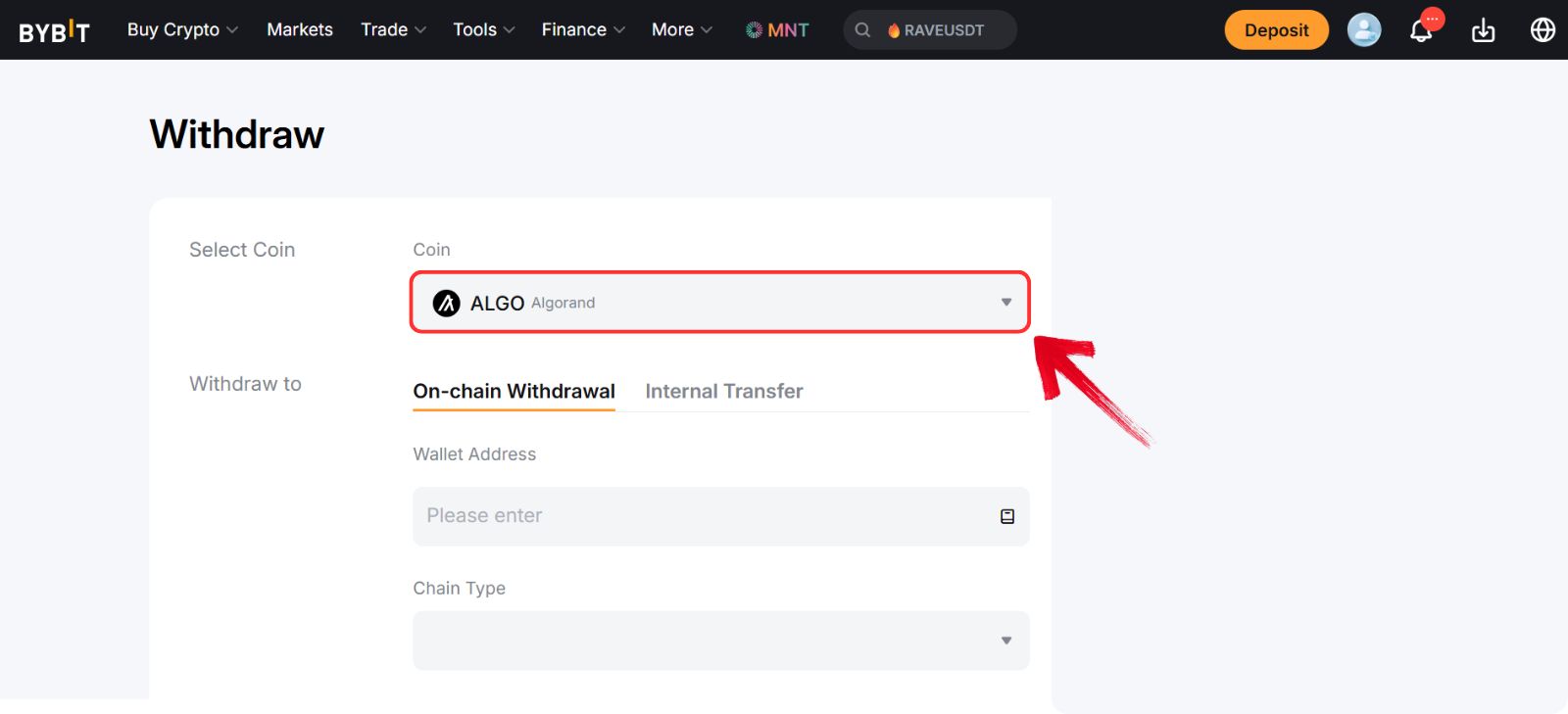 Buying Algorand tokens
