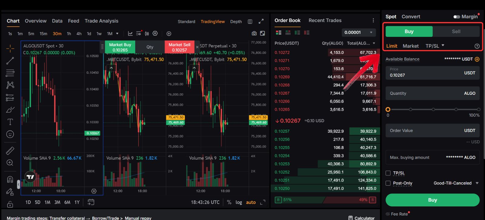 Buying Algorand tokens