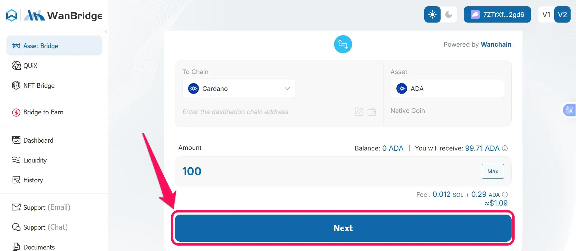 Bridge Assets From Solana to Cardano