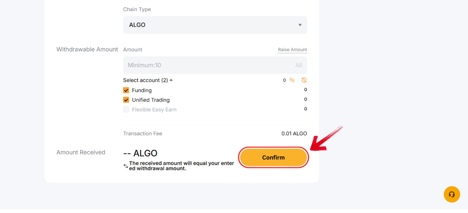 Buying Algorand tokens