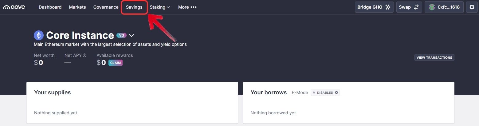 stake AAVE tokens